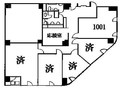 関内京浜ビル1001 間取り図