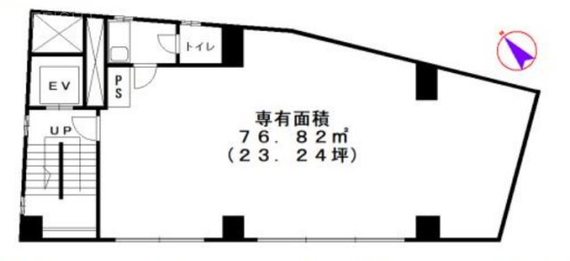 中島ビル5F 間取り図