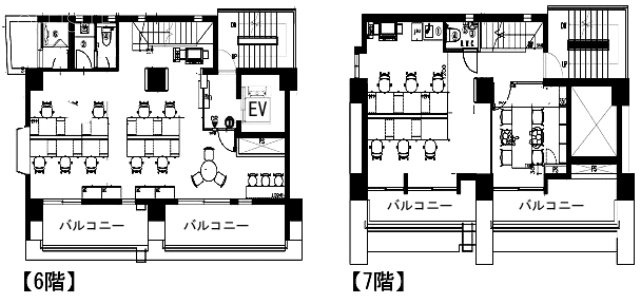 TQ蛎殻町6F～7F 間取り図