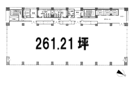 日本橋安田スカイゲートビル3F 間取り図