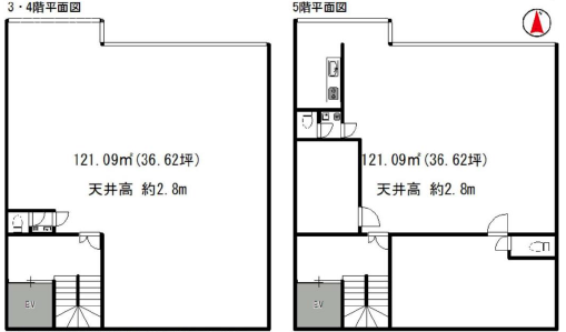 KSビル第2ビル1F~5F 間取り図