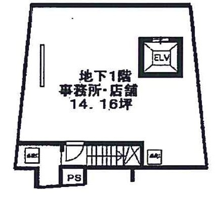 カドル麻布十番ビルB1F 間取り図