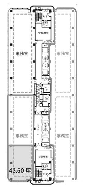 横浜STビル1402B 間取り図