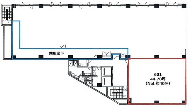 虎ノ門桜ビル601 間取り図