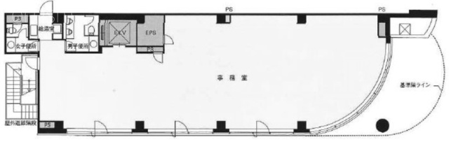 淡路町トーセイビル2F 間取り図