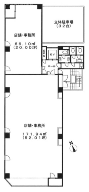 ラ・パシフィックビルB601 間取り図