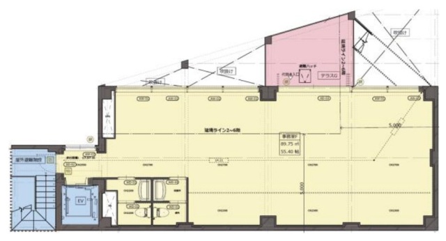 Gaia Force Building6F 間取り図