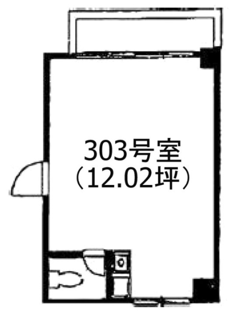 エメラルドアオキビル303 間取り図