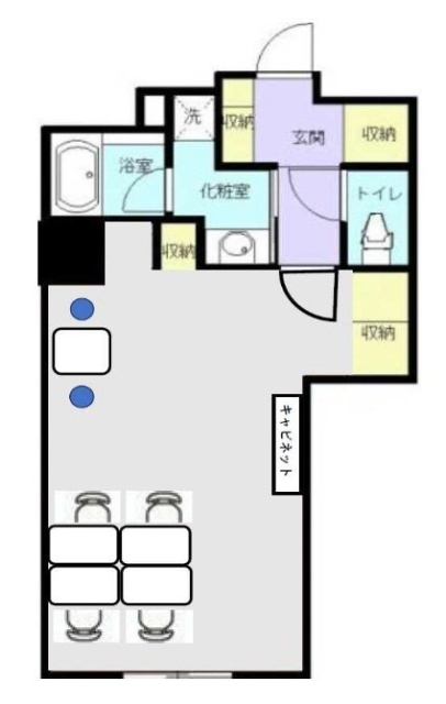 新橋プラザビル605 間取り図