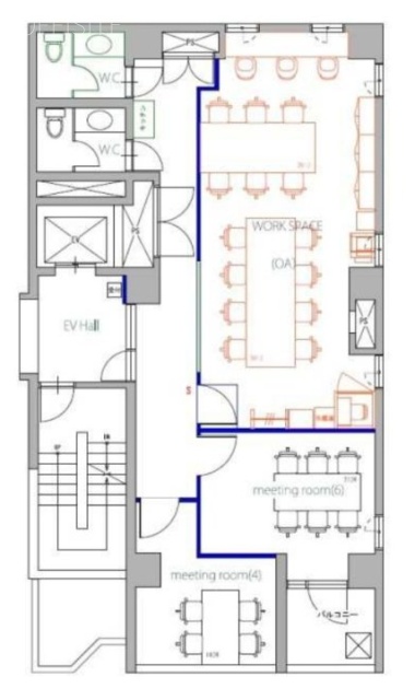 菅家(すがや)ビル5F 間取り図