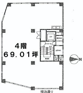 新宿オミビル4F 間取り図