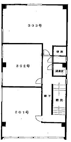 星屋第六ビル303 間取り図