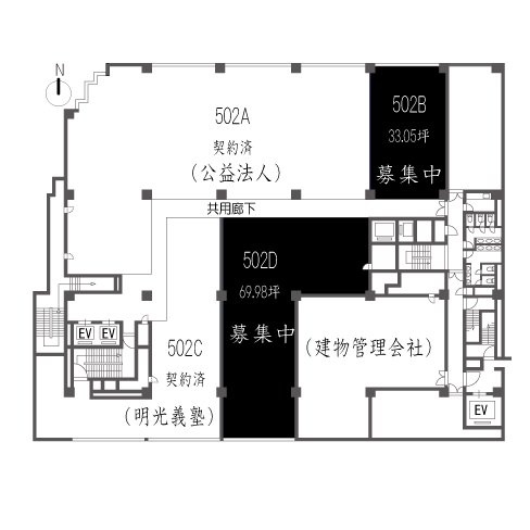 センターまちや502B 間取り図