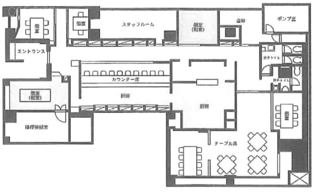 六本木アーバンレックスビルB1F 間取り図