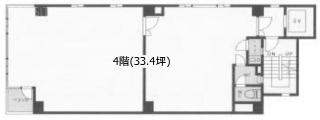 銀座サクラヤ第2ビル4F 間取り図