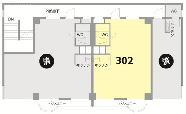 Uビル302 間取り図