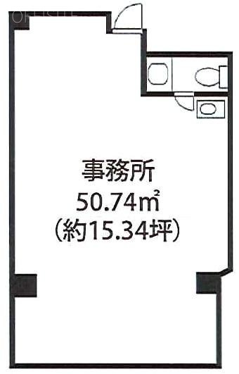 カリガネビル5F 間取り図