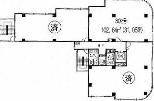 岡本ビル3F 間取り図