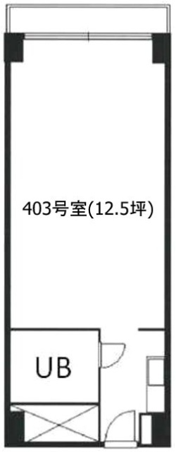 ニュー千駄ヶ谷マンション403 間取り図