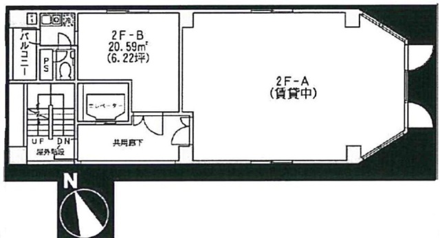 三ノ輪森野ビルB 間取り図