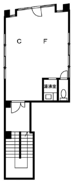西池ゴールデンビル301 間取り図