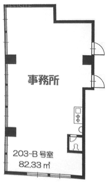 ハイシティ高田馬場203B 間取り図