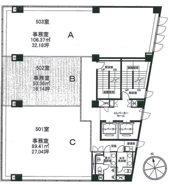 ハクゼンビル502 間取り図