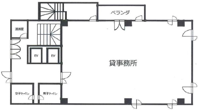 サンキエームビル502 間取り図