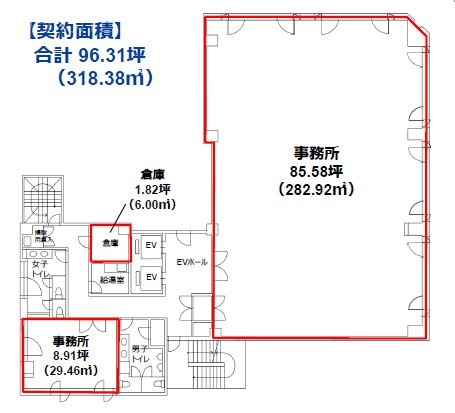 芝大門116ビル5F 間取り図