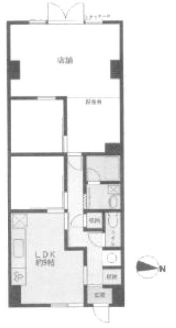 スカイハイツビル107 間取り図