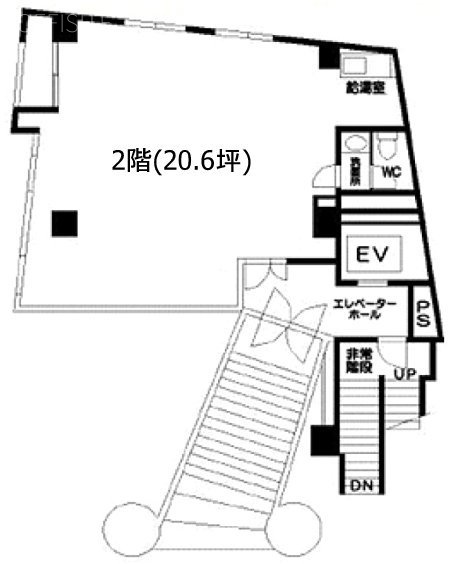 蔵前イセキビル2F 間取り図