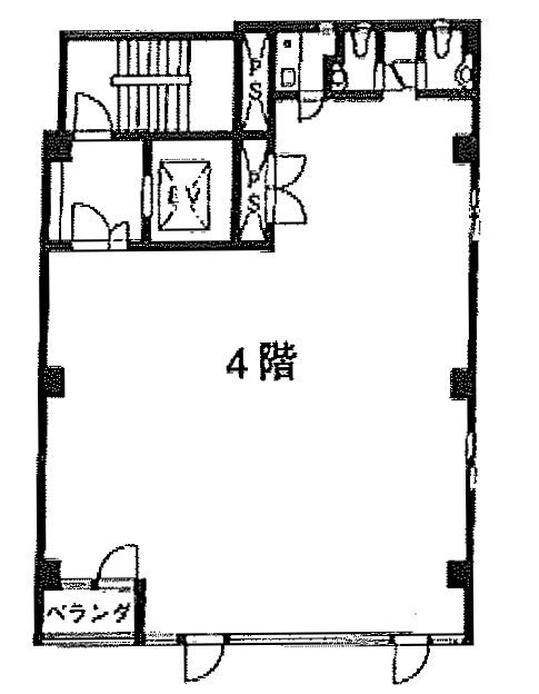 モダンビル4F 間取り図