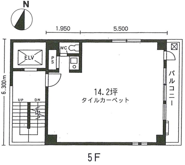 櫻井ビル5F 間取り図