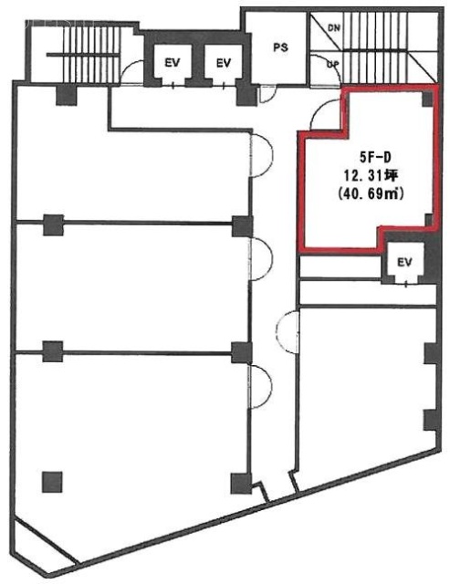 SVAX銀座ビルD 間取り図