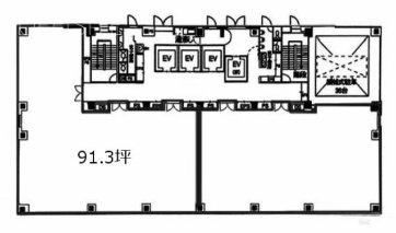 大森プライムビル8F 間取り図