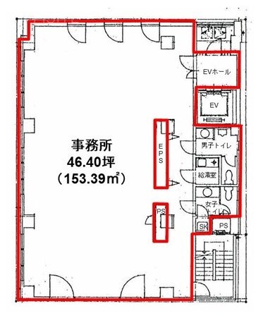 丸石新橋ビル7F 間取り図