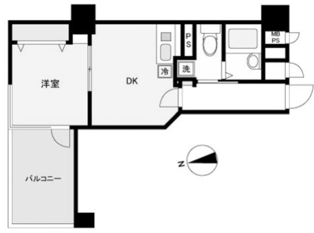 山屋東陽ハイツ601 間取り図