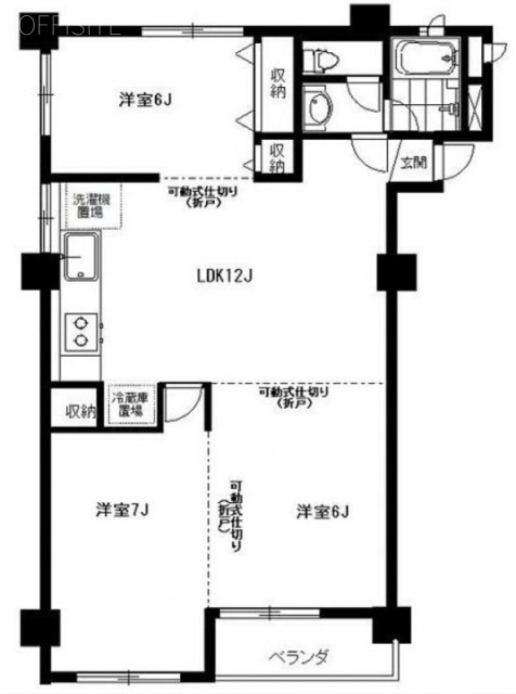 代々木第2コーポラス208 間取り図