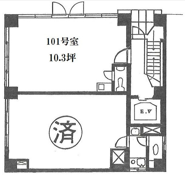 水野ビル101 間取り図