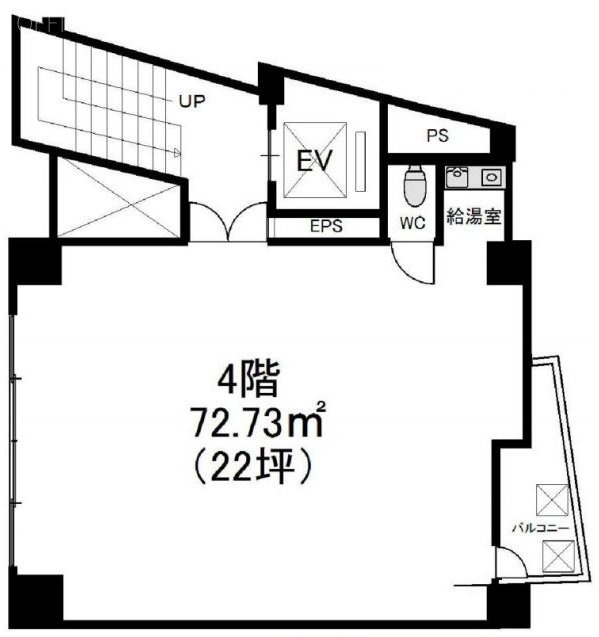 落合原宿ビル4F 間取り図