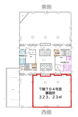 武蔵野センタービル7F 間取り図