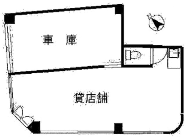 スカイハイツビル1F 間取り図