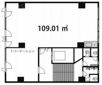 巣鴨第一ビル5F 間取り図