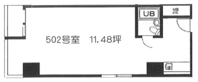 大橋ビル502 間取り図