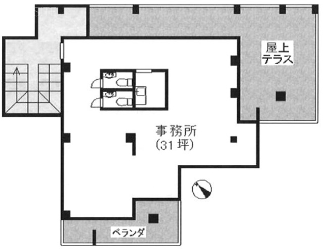 代官山エイトファイブ(8・5)ビル4F 間取り図