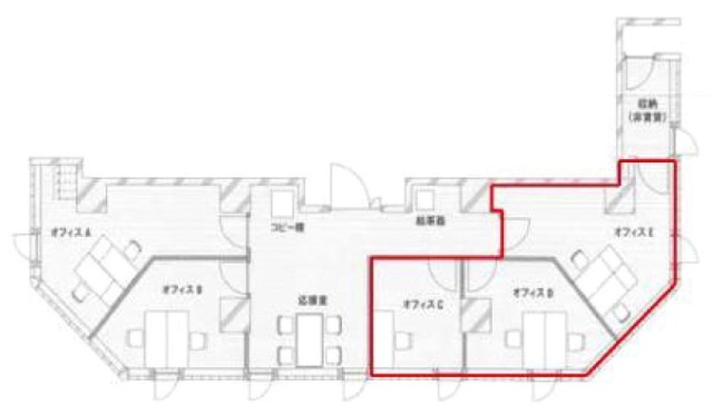 新橋駅前ビル1号館411 間取り図