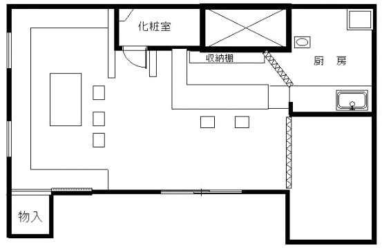 阿部ビル2F 間取り図