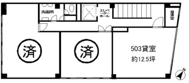 立原ビル503 間取り図