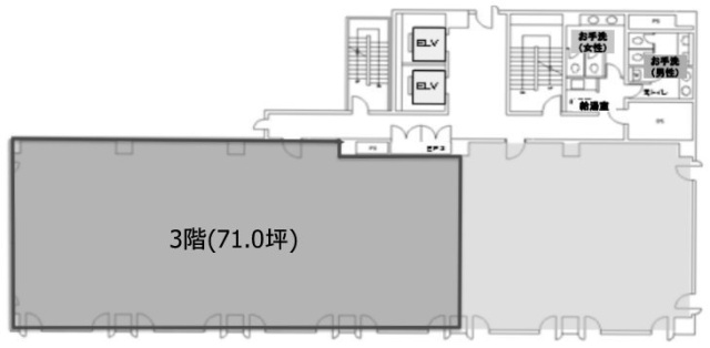 兜町ユニ・スクエア3F 間取り図