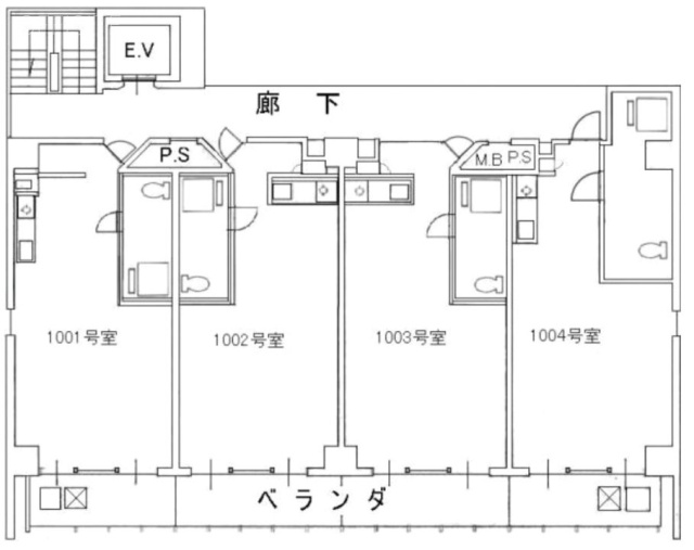 第一ミヤビル1003 間取り図